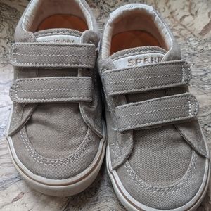 Sperry Top-Sider Toddler Velcro Khaki Beige shoes